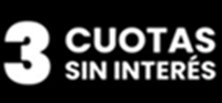 3 cuotas sin interés
